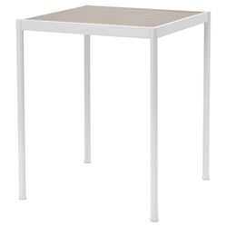 High Top Bar Table - White/Beige