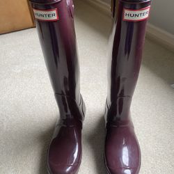 Hunter Long Rain Boots Size 7