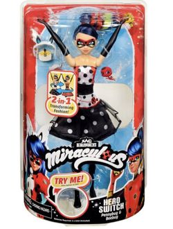 Miraculous Hero Switch Ladybug Doll: Pennybug and Beebug NEW IN BOX