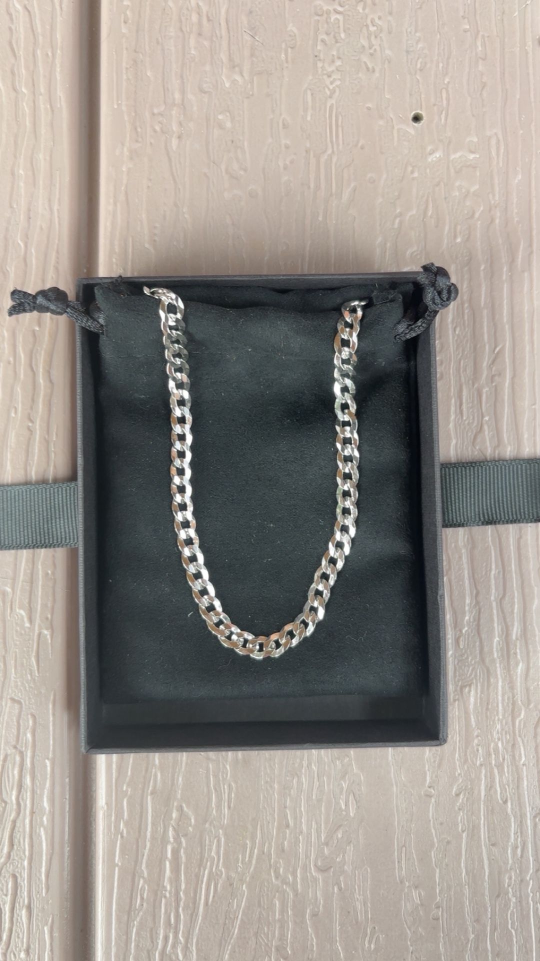 24 Inch Cuban Link Silver Chain