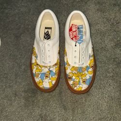 Custom The Simpsons X Vans Shoes Homer Simpson Size 4M/5.5W