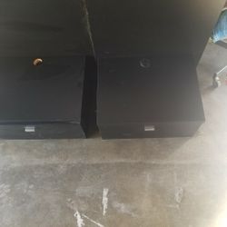 Two Floter Black dresser drawers