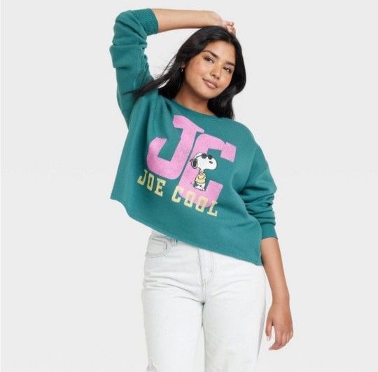 Peanuts Snoopy "Joe Cool" Graphic Sweatshirt Size 1X