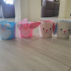 FREE Fabric/felt Easter Baskets 