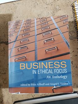Business In Ethical Focus an Anthology 