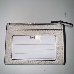 Coach Card Holder With Zipper