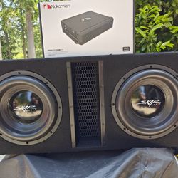 Skar EVL 12" Subwoofers Ported Box 3k Amp