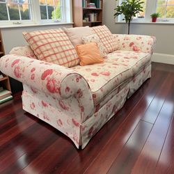 Vintage Granny Core Comfy Sweet Floral Sofa