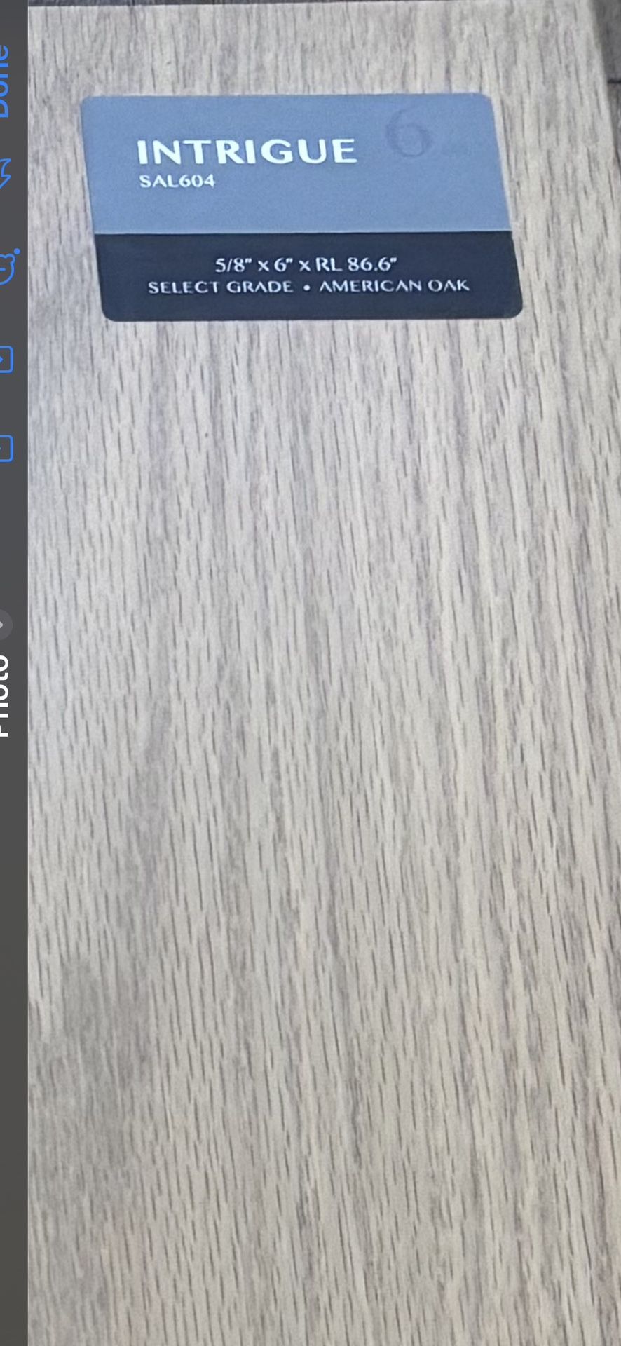 85 Sqft Of Oak Engineered Hardwoods