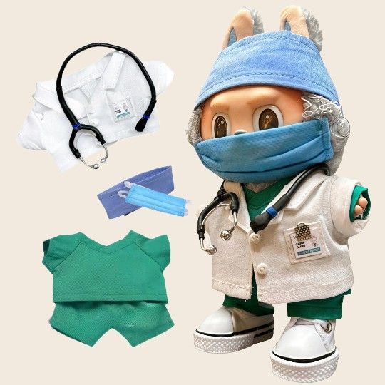 Labubu Doctor/Nurse Scrubs Set