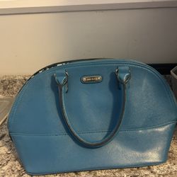 Anne Klein blue dome satchel handbag