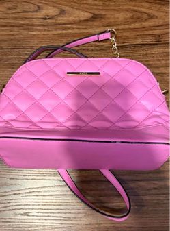 Aldo Pink quilted crossbody bag