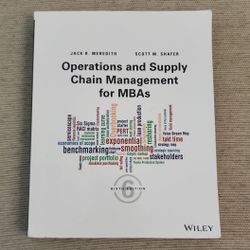 Operations & Supply Chain Managment College Textbook