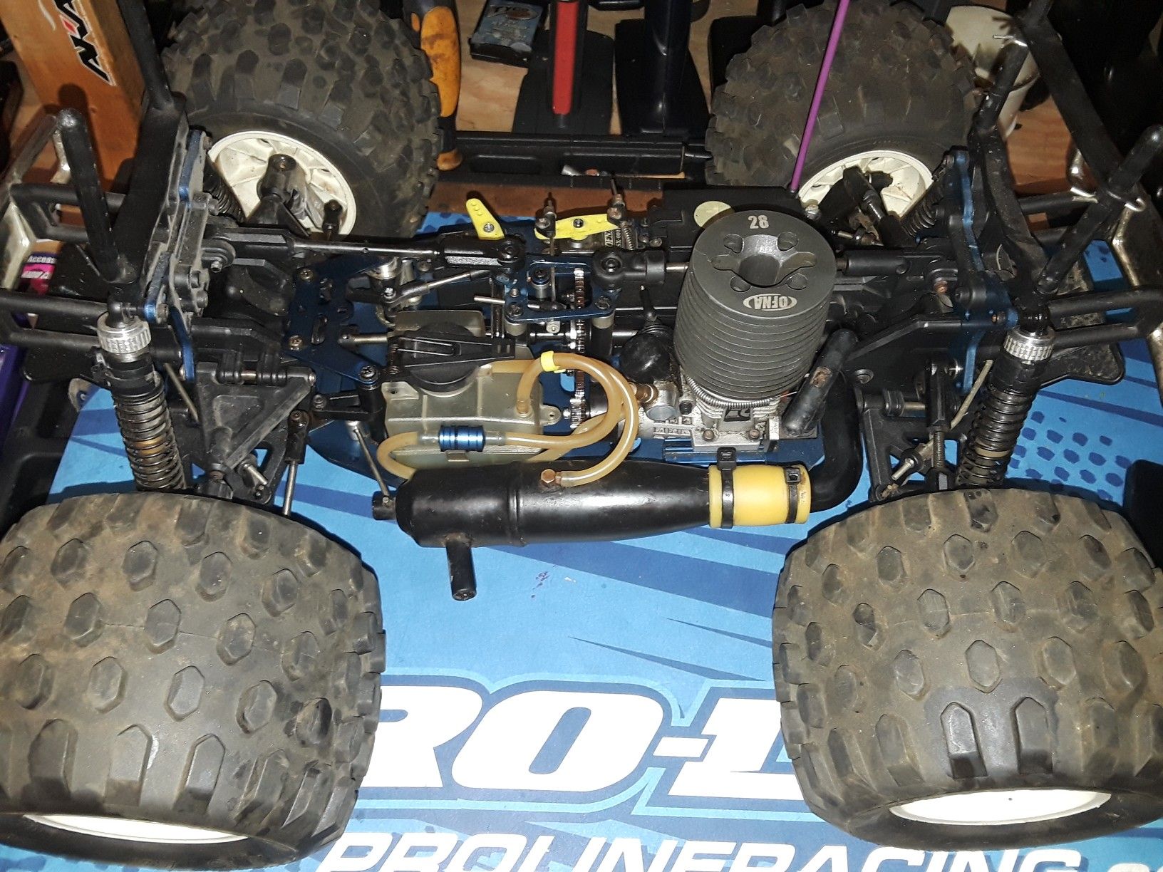 Vintage ofna pirate Mt 1/8 scale Nitro Monster Truck for