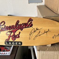 Jake Leinenkugels Signed & Dated Paddle