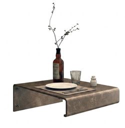 Metal plate table