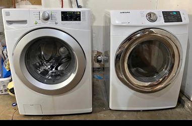 Front load washer and dryer set electric