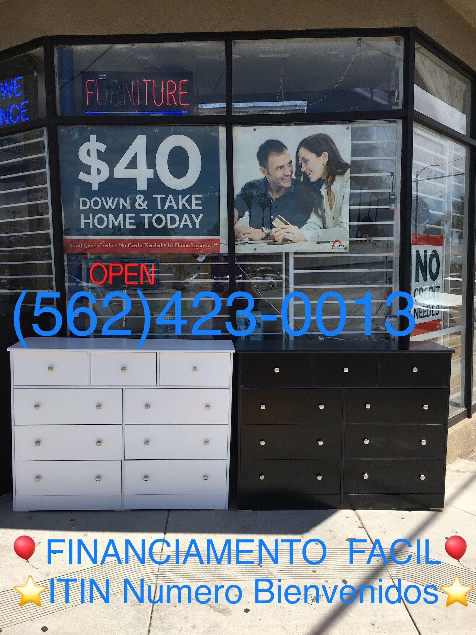 Dresser 9 Drawers In Any Color New size 56W 16D 43H