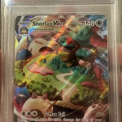 Snorlax Vmax 142/202 Pokemon Cards Psa 10 Slab