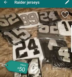 Raider jerseys