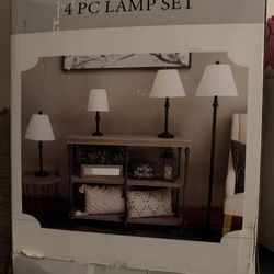 4 Pc Lamp Set 