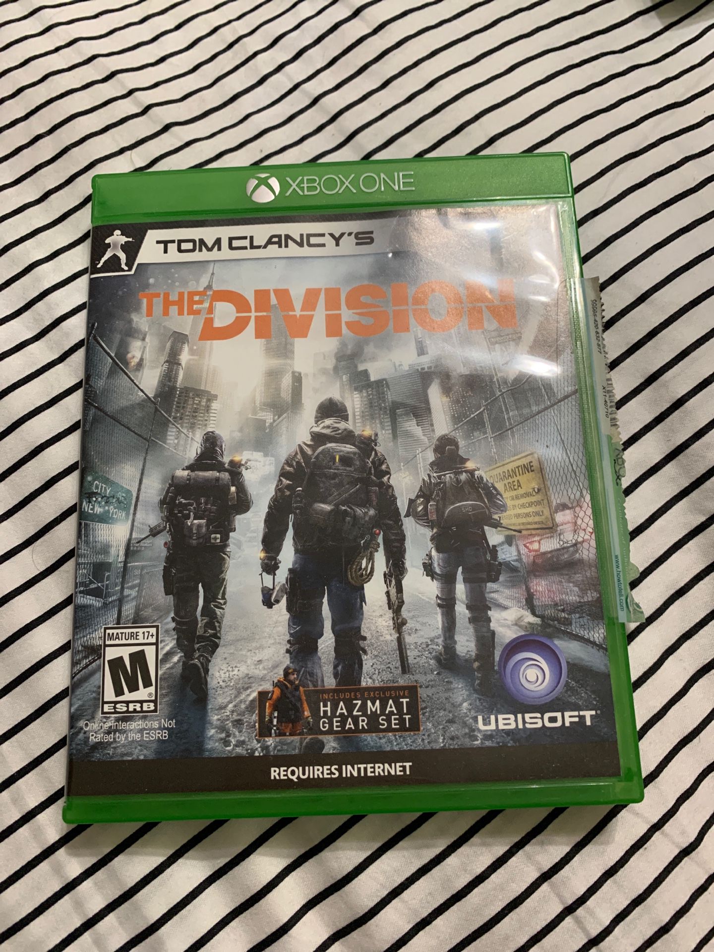 XBOX ONE THE DIVISION video game