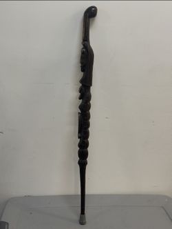 Vintage African Hand Carved Walking Stick Cane