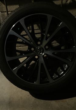 2019 Toyota premium 19 in. Aluminum alloy Rims with almost brand new tires less than 10000 miles on them