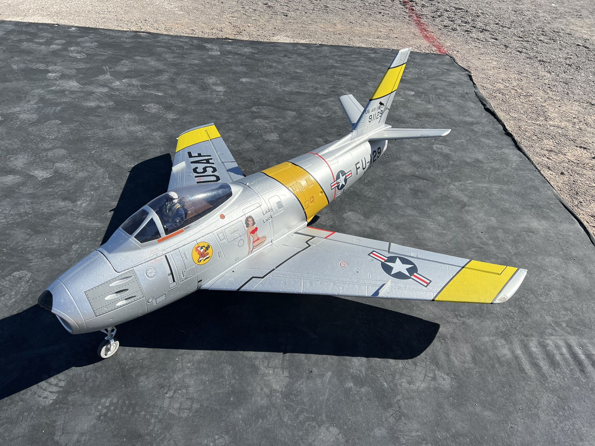 Hsd Sabre F-86 120mm Edf Rc Jet Plane Airplane
