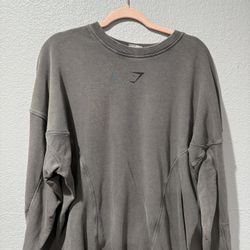 GYMSHARK ONYX HERITAGE CREW NECK