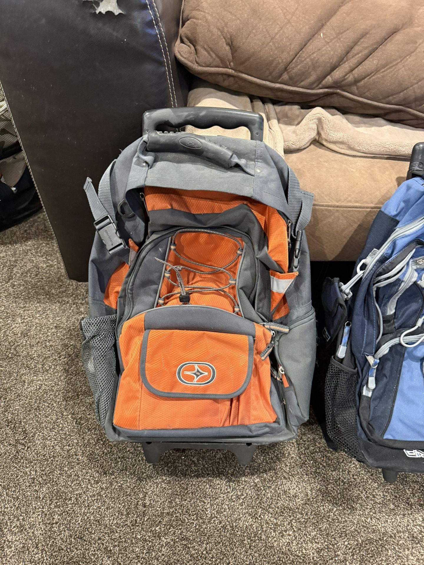 4 Travel Backpacks w/Wheels & Extendable Handle