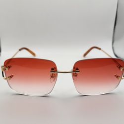 Cartier Rimless Glasses(Red)
