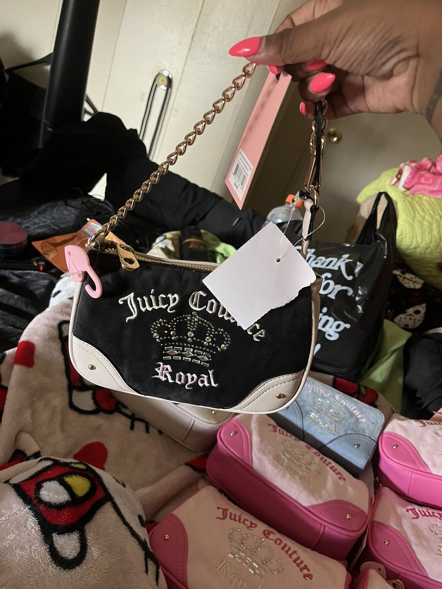 Juicy Couture Black Royal Wristlet