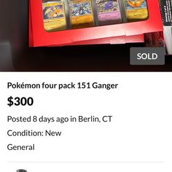 Pokémon four pack 151 Ganger