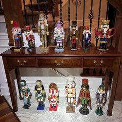Large 10 to 18 inch Nutcrackers LOT of 13