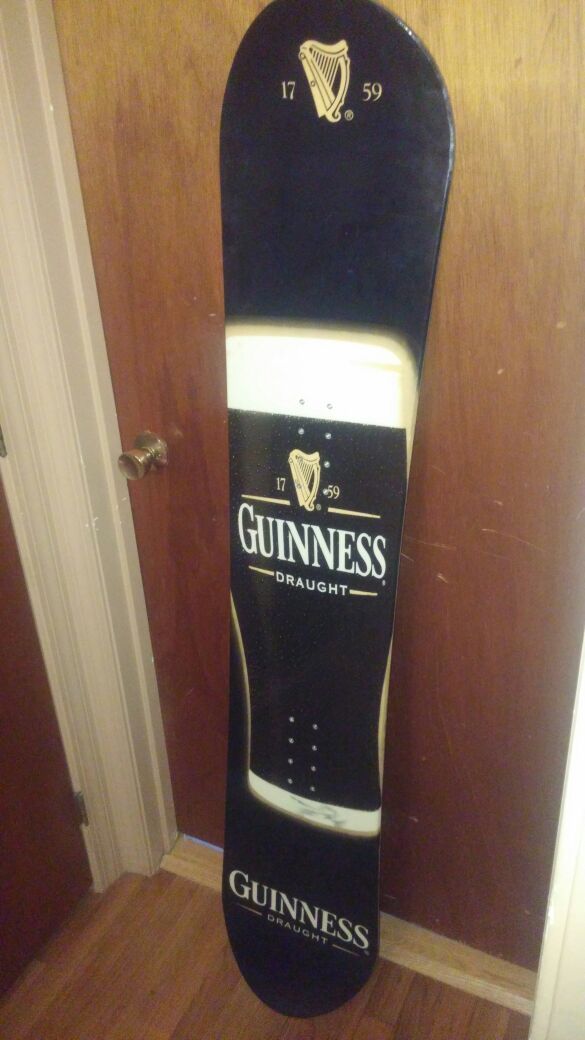 Rare Guinness promotional Snowboard