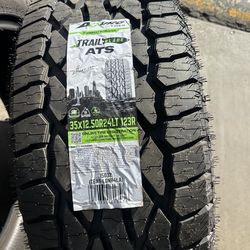 35/12.50/24 12-ply SET OF BRAND NEW ALL-TERRAIN TYRES WITH 50K MILEAGE - WE FINANCE