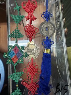 Traditional Korean decorative pendants known as Norigae