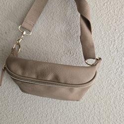 Beige Cross Body Bag