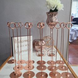 Rose Gold Wedding Decorations 23 Pcs