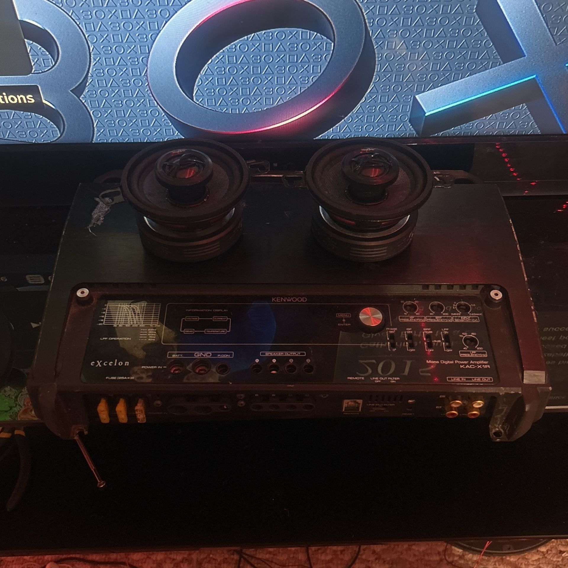 Skar Speakers And Kenwood Amp