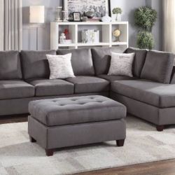 Sectional Sofa + Ottoman