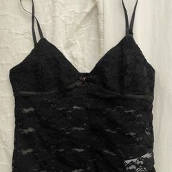 Edikted black lace tank
