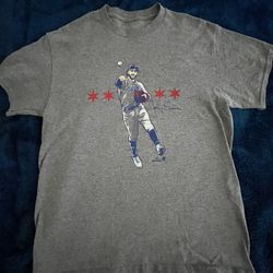 Grey Breaking T Tee Dansby Swanson 