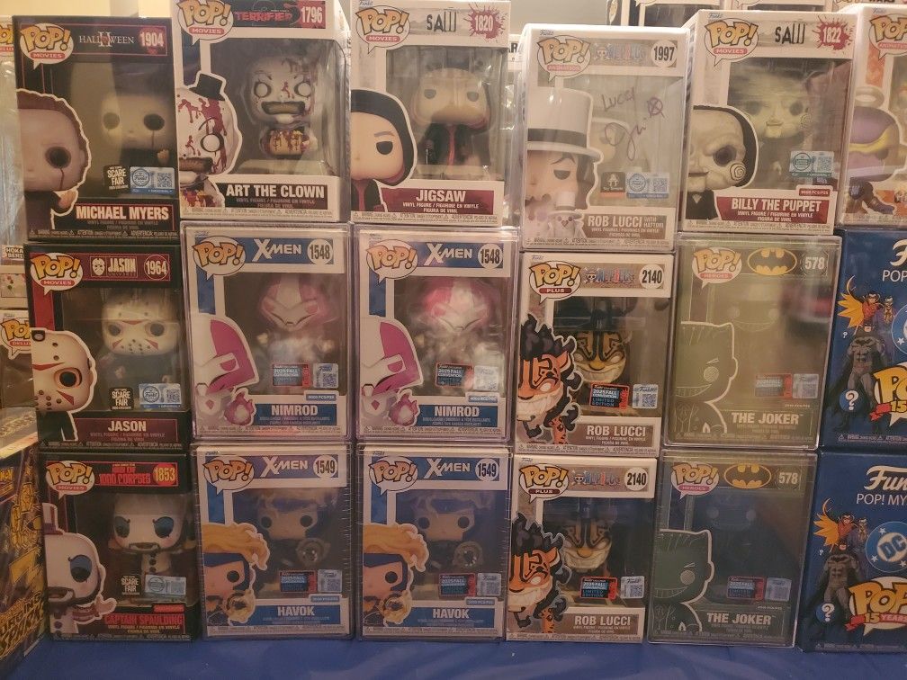 Funko Pop Lot Of Nycc, Scare Fair, Autographs And More 