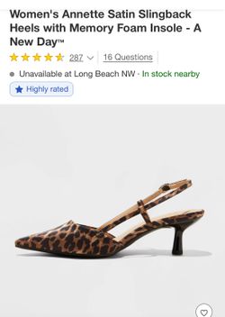 Women's Satin Slingback