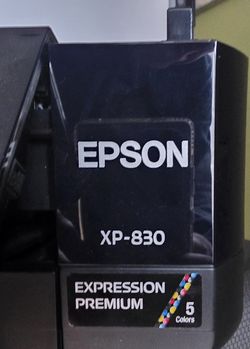 Epson XP-830 Expression Premium Wireless All-in-One Inkjet Printer - Ink Pad Needed