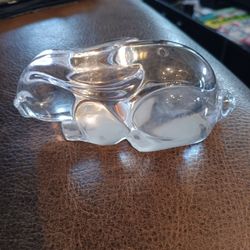 $9 Princess House Crystal Bunny Paperweight 