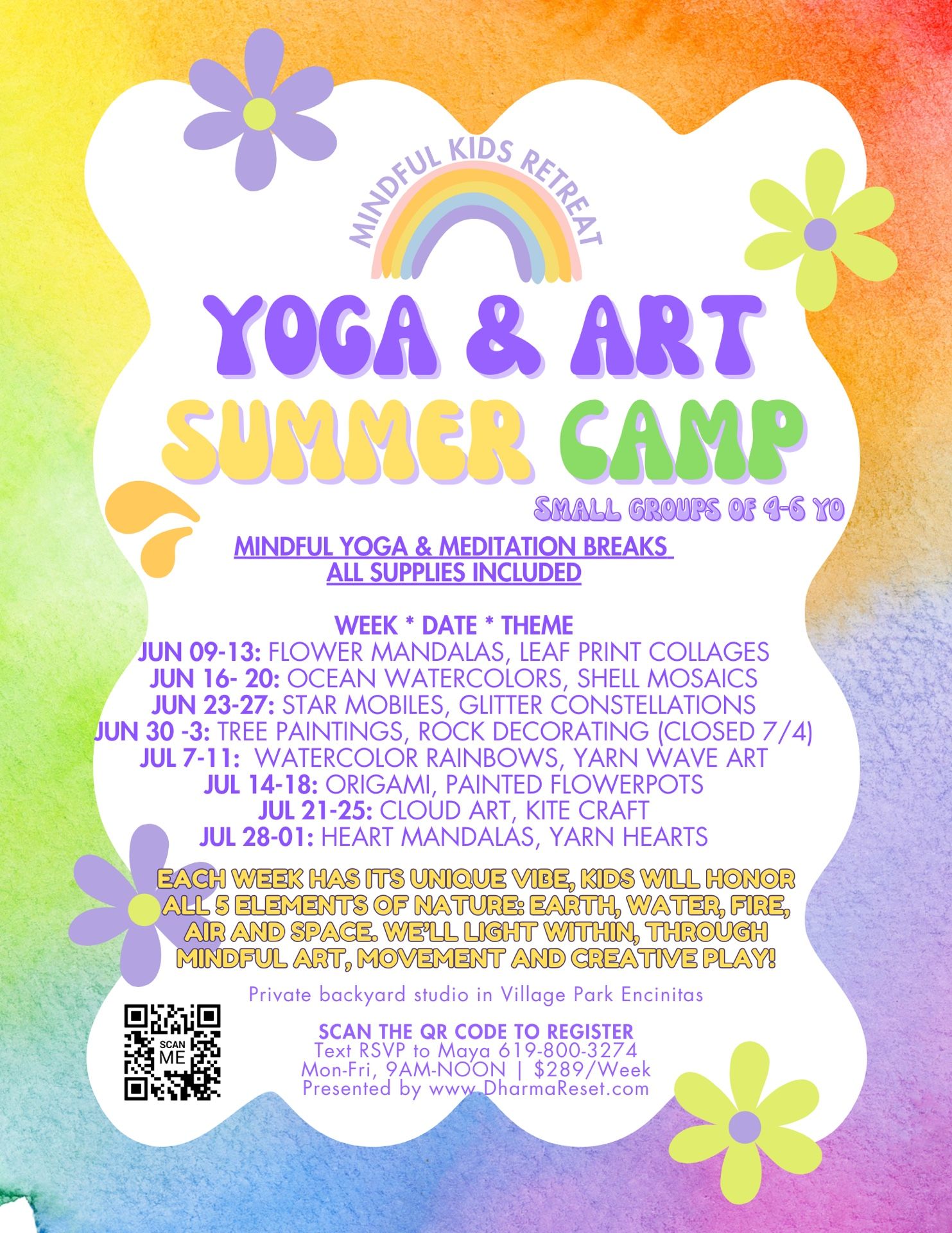 SUMMER CAMP Yoga & Art