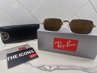 NEW RAY-BAN RB3928 BY A$AP ROCKY Gold Frames with Polarized Dark Brown Lens 54/20/145